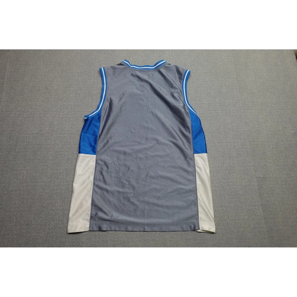 Jordan Tank Mens XL Gray Blue Jersey Mesh Basketball Jumpman Logo Athletic